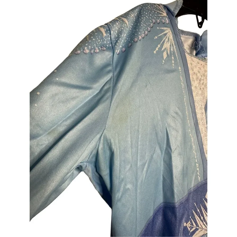 Disney Store Girls Frozen 2 Princess Elsa Traveling Outfit Blue‎ Costume Medium - Picture 10 of 11